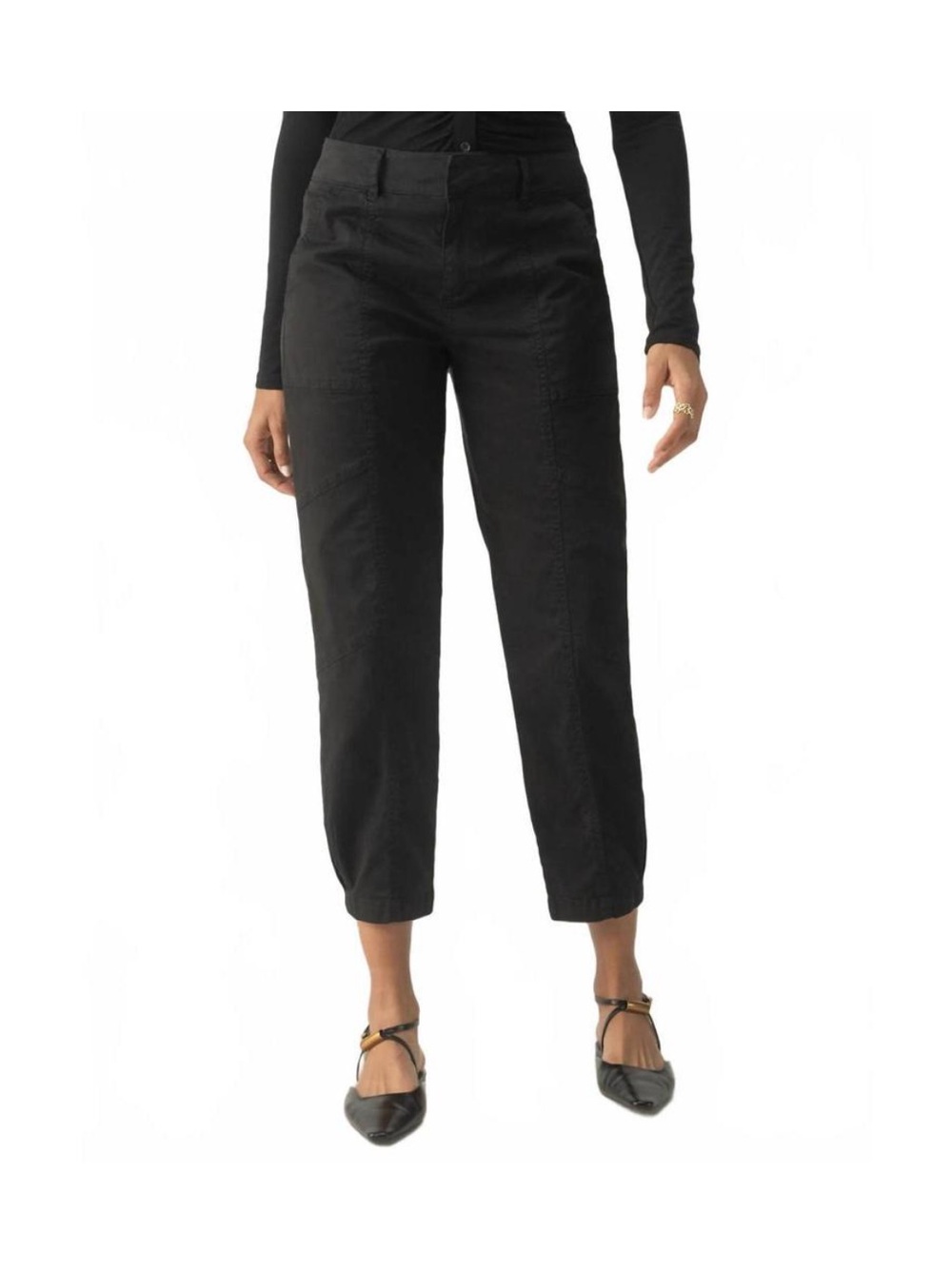 SANCTUARY Evereve Anthropologie sahara tapered pant in black size 29 minimalist